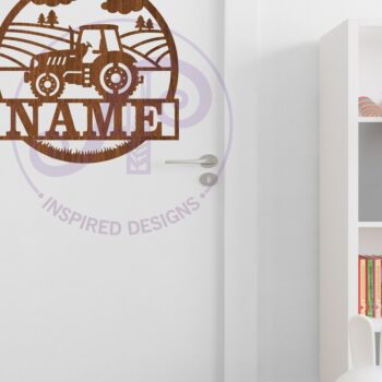 Intra απο ξύλο plywood 3mm-4mm πάχος – Πρότυπο κοπής με λέιζερ σημάδι ονόματος τρακτέρ Δίασταση  20x20 cm INTRAFABR-98868246 - Image 3