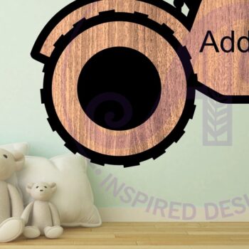 Intra απο ξύλο plywood 3mm-4mm πάχος – Τρακτέρ Παλαιότερο στυλ περίγραμμα δύο επιπέδων Δίασταση  20x20 cm INTRAFABR-111320455 - Image 3