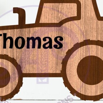 Intra απο ξύλο plywood 3mm-4mm πάχος – Πινακίδα ονόματος περίγραμμα τρακτέρ δύο επιπέδων Δίασταση  20x20 cm INTRAFABR-111320329 - Image 1