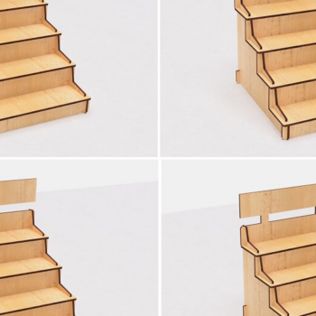 Intra απο ξύλο plywood 3mm-4mm πάχος – Ράφι εμπορικής αγοράς με πινακίδα κοπής λέιζερ Δίασταση  20x20 cm INTRAFABR-117264462 - Image 5