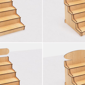 Intra απο ξύλο plywood 3mm-4mm πάχος – Ράφι εμπορικής αγοράς με πινακίδα κοπής λέιζερ Δίασταση  20x20 cm INTRAFABR-117264462 - Image 6