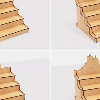 Intra απο ξύλο plywood 3mm-4mm πάχος – Ράφι εμπορικής αγοράς με πινακίδα κοπής λέιζερ Δίασταση  20x20 cm INTRAFABR-117264462 - Image 8