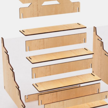 Intra απο ξύλο plywood 3mm-4mm πάχος – Ράφι εμπορικής αγοράς με πινακίδα κοπής λέιζερ Δίασταση  20x20 cm INTRAFABR-117264462 - Image 10