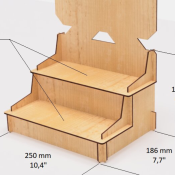 Intra απο ξύλο plywood 3mm-4mm πάχος – Αρχεία κοπής λέιζερ ράφια αγοράς συναλλαγών Δίασταση  20x20 cm INTRAFABR-117256962 - Image 4
