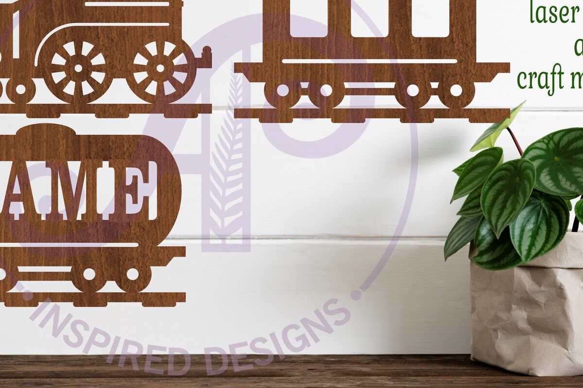 Intra απο ξύλο plywood 3mm-4mm πάχος – Train 3 Part Name Sign Δίασταση  40x30 cm INTRAFABR-98572277