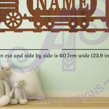 Intra απο ξύλο plywood 3mm-4mm πάχος – Train 3 Part Name Sign Δίασταση  40x30 cm INTRAFABR-98572277 - Image 2
