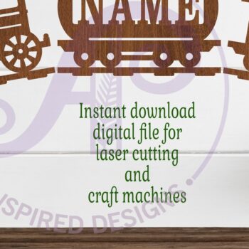 Intra απο ξύλο plywood 3mm-4mm πάχος – Train 3 Part Name Sign Δίασταση  40x30 cm INTRAFABR-98572277 - Image 3