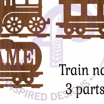 Intra απο ξύλο plywood 3mm-4mm πάχος – Train 3 Part Name Sign Δίασταση  40x30 cm INTRAFABR-98572277 - Image 4