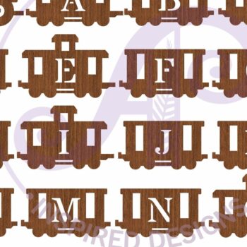 Intra απο ξύλο plywood 3mm-4mm πάχος – Γραμμή τρένου Σήμα ονόματος Δίασταση  20x20 cm INTRAFABR-99238544 - Image 4