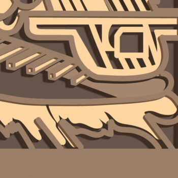 Intra απο ξύλο plywood 3mm-4mm πάχος – Train Multilayer/ Train/ 3D Δίασταση  20x20 cm INTRAFABR-76097225 - Image 6