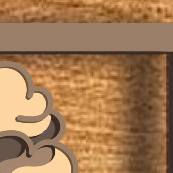 Intra απο ξύλο plywood 3mm-4mm πάχος – Train Multilayer/ Train/ 3D Δίασταση  20x20 cm INTRAFABR-76097225 - Image 7