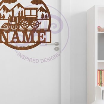 Intra απο ξύλο plywood 3mm-4mm πάχος – Πρότυπο κοπής με λέιζερ Sin Name Train Δίασταση  20x20 cm INTRAFABR-98627356 - Image 3