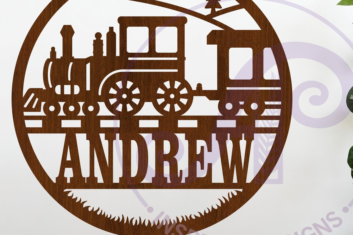 Intra απο ξύλο plywood 3mm-4mm πάχος – Σήμα ονόματος τρένου Laser Δίασταση  20x20 cm INTRAFABR-117902917