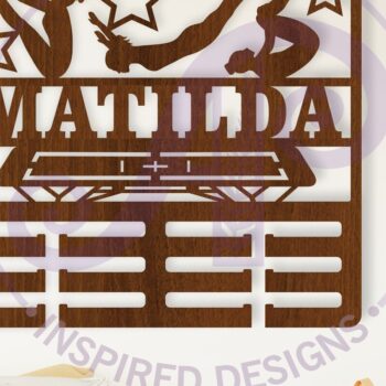 Intra απο ξύλο plywood 3mm-4mm πάχος – Τραμπολίνο Γυναικείο Όνομα Κάτοχος Μεταλλίου Δίασταση  20x20 cm INTRAFABR-112173273 - Image 1