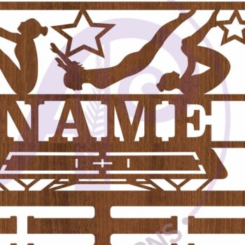 Intra απο ξύλο plywood 3mm-4mm πάχος – Τραμπολίνο Γυναικείο Όνομα Κάτοχος Μεταλλίου Δίασταση  20x20 cm INTRAFABR-112173273 - Image 4