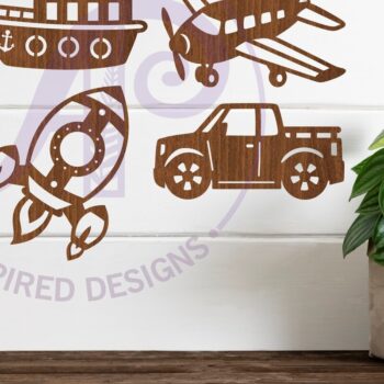 Intra απο ξύλο plywood 3mm-4mm πάχος – Σχήμα κοπής λέιζερ σιλουέτας μεταφοράς Δίασταση  20x20 cm INTRAFABR-98944948 - Image 1