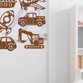 Intra απο ξύλο plywood 3mm-4mm πάχος – Σχήμα κοπής λέιζερ σιλουέτας μεταφοράς Δίασταση  20x20 cm INTRAFABR-98944948 - Image 3