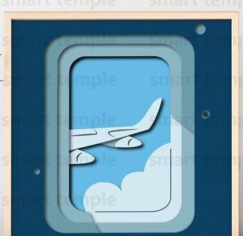 Intra απο ξύλο plywood 3mm-4mm πάχος – Travel Layered, Clouds Cricut, Clouds 3d Δίασταση  20x20 cm INTRAFABR-81182320 - Image 1