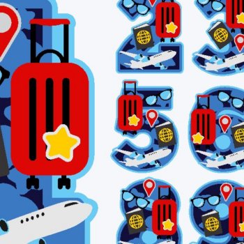 Intra απο ξύλο plywood 3mm-4mm πάχος – Ταξιδιωτικοί αριθμοί 3D Δίασταση  20x20 cm INTRAFABR-76075801 - Image 2