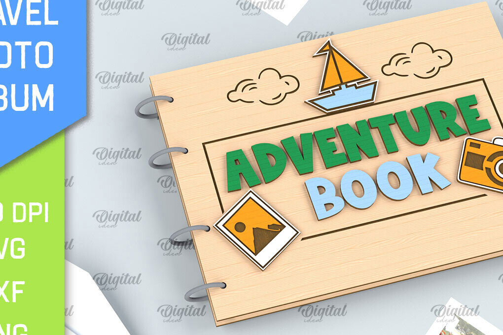 Intra απο ξύλο plywood 3mm-4mm πάχος – Ταξιδιωτικό άλμπουμ φωτογραφιών με λέιζερ Δίασταση  20x20 cm INTRAFABR-99195101