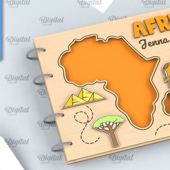 Intra απο ξύλο plywood 3mm-4mm πάχος – Πακέτο κοπής με λέιζερ άλμπουμ φωτογραφιών ταξιδιού Δίασταση  20x20 cm INTRAFABR-99200598 - Image 4