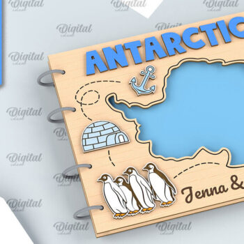 Intra απο ξύλο plywood 3mm-4mm πάχος – Πακέτο κοπής με λέιζερ άλμπουμ φωτογραφιών ταξιδιού Δίασταση  20x20 cm INTRAFABR-99200598 - Image 6