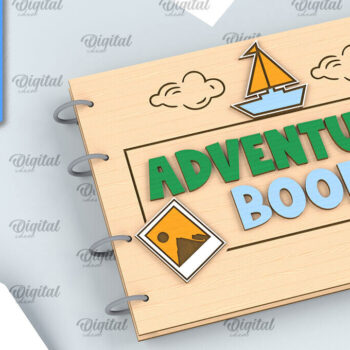 Intra απο ξύλο plywood 3mm-4mm πάχος – Πακέτο κοπής με λέιζερ άλμπουμ φωτογραφιών ταξιδιού Δίασταση  20x20 cm INTRAFABR-99200598 - Image 8