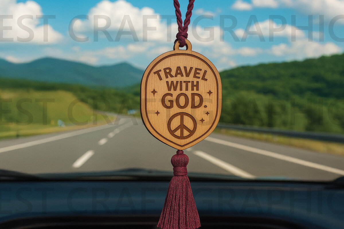 Intra απο ξύλο plywood 3mm-4mm πάχος – Ταξιδέψτε με την κρεμάστρα αυτοκινήτου με λέιζερ Θεό Δίασταση  20x20 cm INTRAFABR-124432860