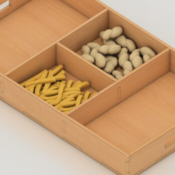 Intra απο ξύλο plywood 3mm-4mm πάχος – Δίσκος Διαφορετικά παχιά αρχεία κοπής λέιζερ 080 Δίασταση  20x20 cm INTRAFABR-60982340 - Image 1