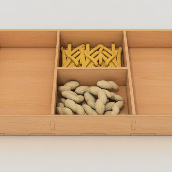 Intra απο ξύλο plywood 3mm-4mm πάχος – Δίσκος Διαφορετικά παχιά αρχεία κοπής λέιζερ 080 Δίασταση  20x20 cm INTRAFABR-60982340 - Image 2