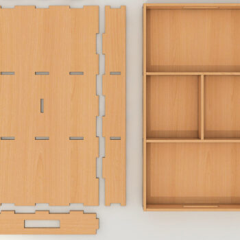 Intra απο ξύλο plywood 3mm-4mm πάχος – Δίσκος Διαφορετικά παχιά αρχεία κοπής λέιζερ 080 Δίασταση  20x20 cm INTRAFABR-60982340 - Image 3