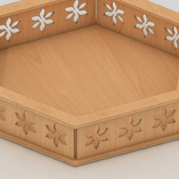 Intra απο ξύλο plywood 3mm-4mm πάχος –  διαφορετικού πάχους δίσκου 104 Δίασταση  20x20 cm INTRAFABR-60960774 - Image 2