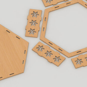 Intra απο ξύλο plywood 3mm-4mm πάχος –  διαφορετικού πάχους δίσκου 104 Δίασταση  20x20 cm INTRAFABR-60960774 - Image 3