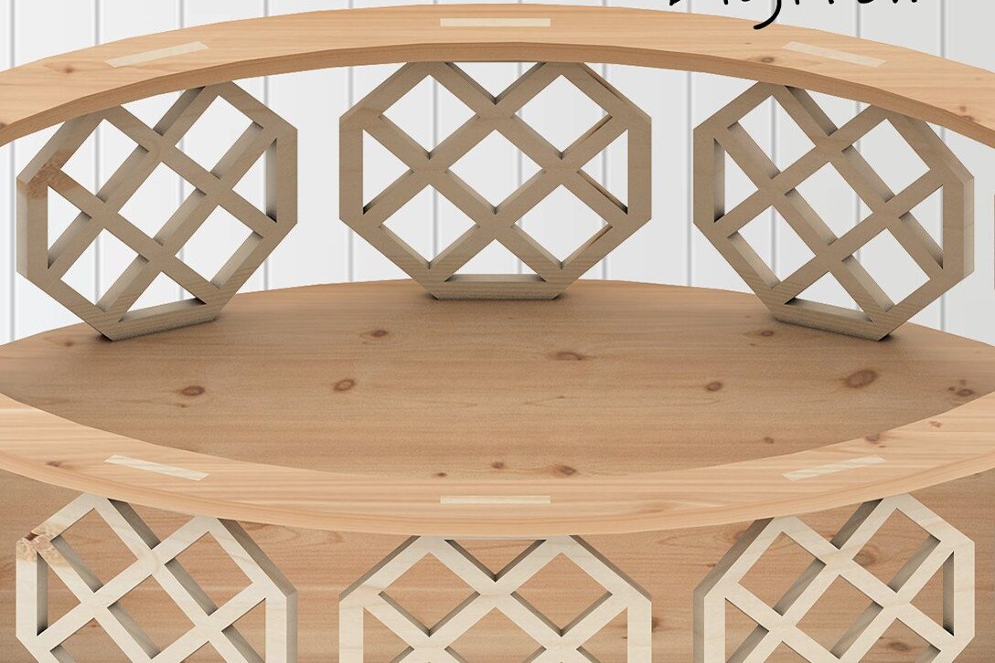 Intra απο ξύλο plywood 3mm-4mm πάχος – Αρχείο κοπής Glowforge χαραγμένο σε δίσκο Δίασταση  20x20 cm INTRAFABR-37054091