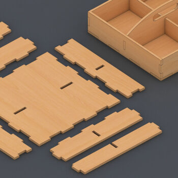 Intra απο ξύλο plywood 3mm-4mm πάχος – Αρχεία κοπής με λέιζερ πολλαπλού πάχους δίσκου Δίασταση  20x20 cm INTRAFABR-60983646 - Image 4