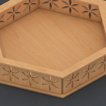 Intra απο ξύλο plywood 3mm-4mm πάχος – Διανυσματικά  δίσκου με λέιζερ 106 Δίασταση  20x20 cm INTRAFABR-60960053 - Image 1