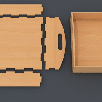 Intra απο ξύλο plywood 3mm-4mm πάχος – Διανυσματικό αρχείο δίσκου με λέιζερ αποκοπή Glowforge Δίασταση  20x20 cm INTRAFABR-60984430 - Image 3