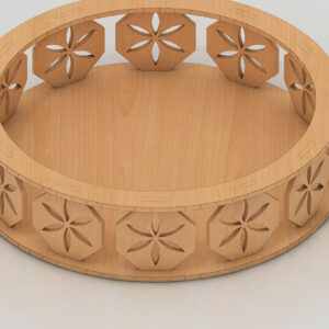 Intra απο ξύλο plywood 3mm-4mm πάχος – Διανυσματικό αρχείο δίσκου, DXF 110 Δίασταση  20x20 cm INTRAFABR-60959143