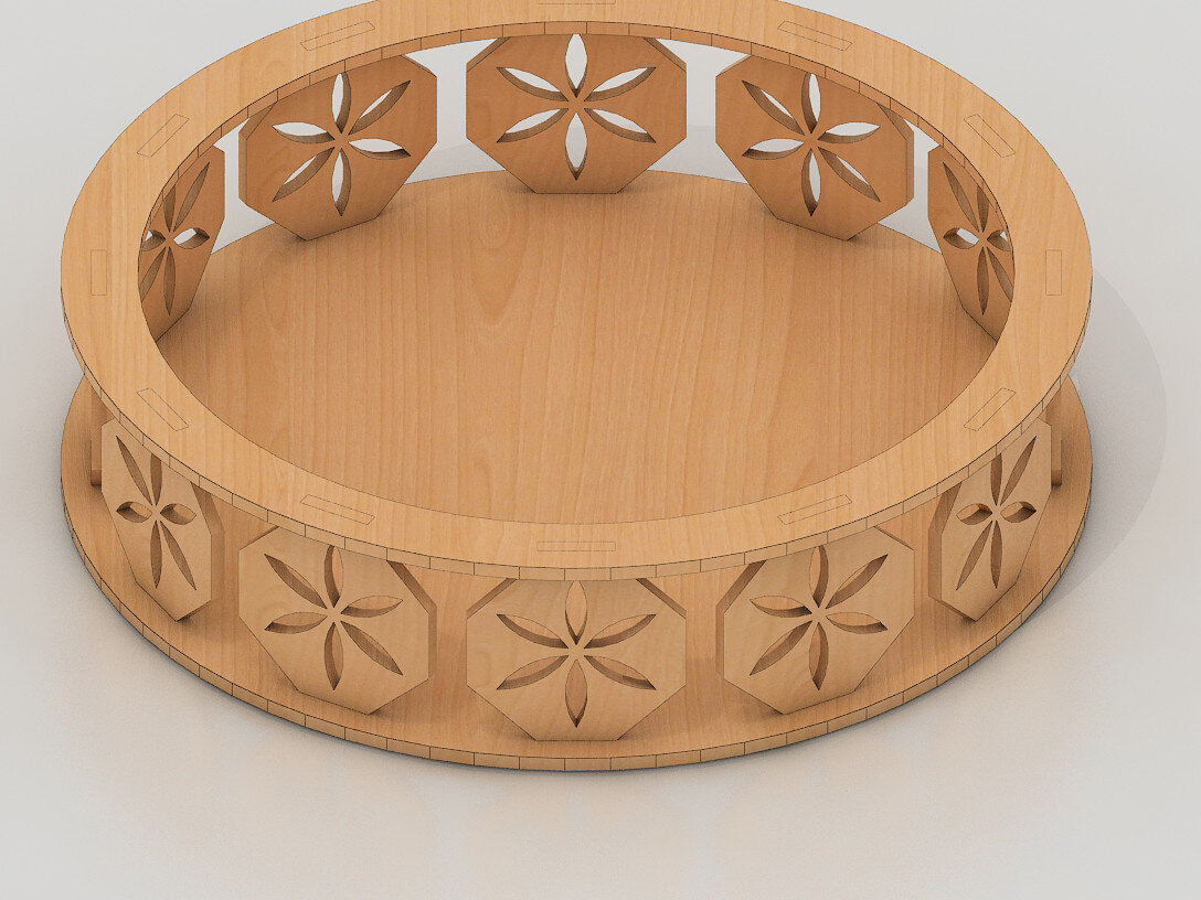 Intra απο ξύλο plywood 3mm-4mm πάχος – Διανυσματικό αρχείο δίσκου, DXF 110 Δίασταση  20x20 cm INTRAFABR-60959143