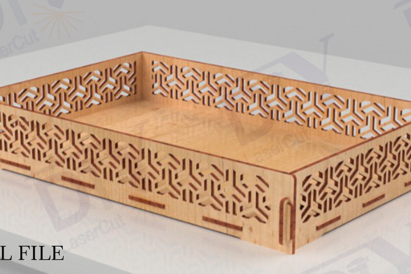 Intra απο ξύλο plywood 3mm-4mm πάχος – Δίσκος με γεωμετρίας Δίασταση  20x20 cm INTRAFABR-112587128