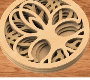 Intra απο ξύλο plywood 3mm-4mm πάχος – ΔΕΝΤΡΟ Δίασταση  20x20 cm INTRAFABR-29184760