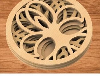 Intra απο ξύλο plywood 3mm-4mm πάχος – ΔΕΝΤΡΟ Δίασταση  20x20 cm INTRAFABR-29184760 - Image 1