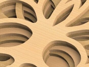 Intra απο ξύλο plywood 3mm-4mm πάχος – ΔΕΝΤΡΟ Δίασταση  20x20 cm INTRAFABR-29184760 - Image 3
