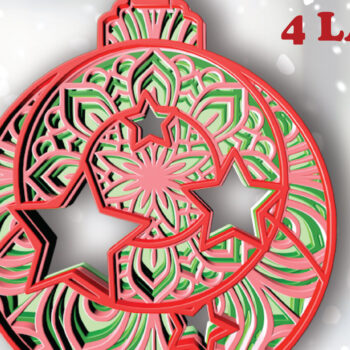 Intra απο ξύλο plywood 3mm-4mm πάχος – Tree Ball Star , 4 στρώσεων Δίασταση  20x20 cm INTRAFABR-30716958 - Image 1