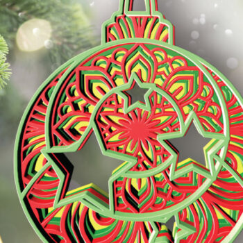 Intra απο ξύλο plywood 3mm-4mm πάχος – Tree Ball Star , 4 στρώσεων Δίασταση  20x20 cm INTRAFABR-30716958 - Image 2