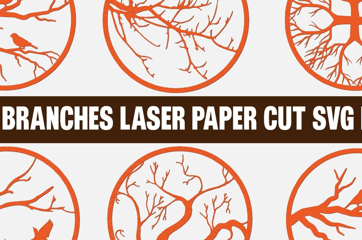 Intra απο ξύλο plywood 3mm-4mm πάχος – Δέσμη κοπής χαρτιού λέιζερ κλαδιά δέντρων 4 Δίασταση  20x20 cm INTRAFABR-75228913