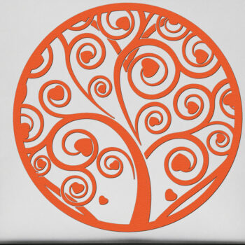 Intra απο ξύλο plywood 3mm-4mm πάχος –  κοπής χαρτιού με λέιζερ κλαδιά δέντρων 2 Δίασταση  20x20 cm INTRAFABR-77300171 - Image 2