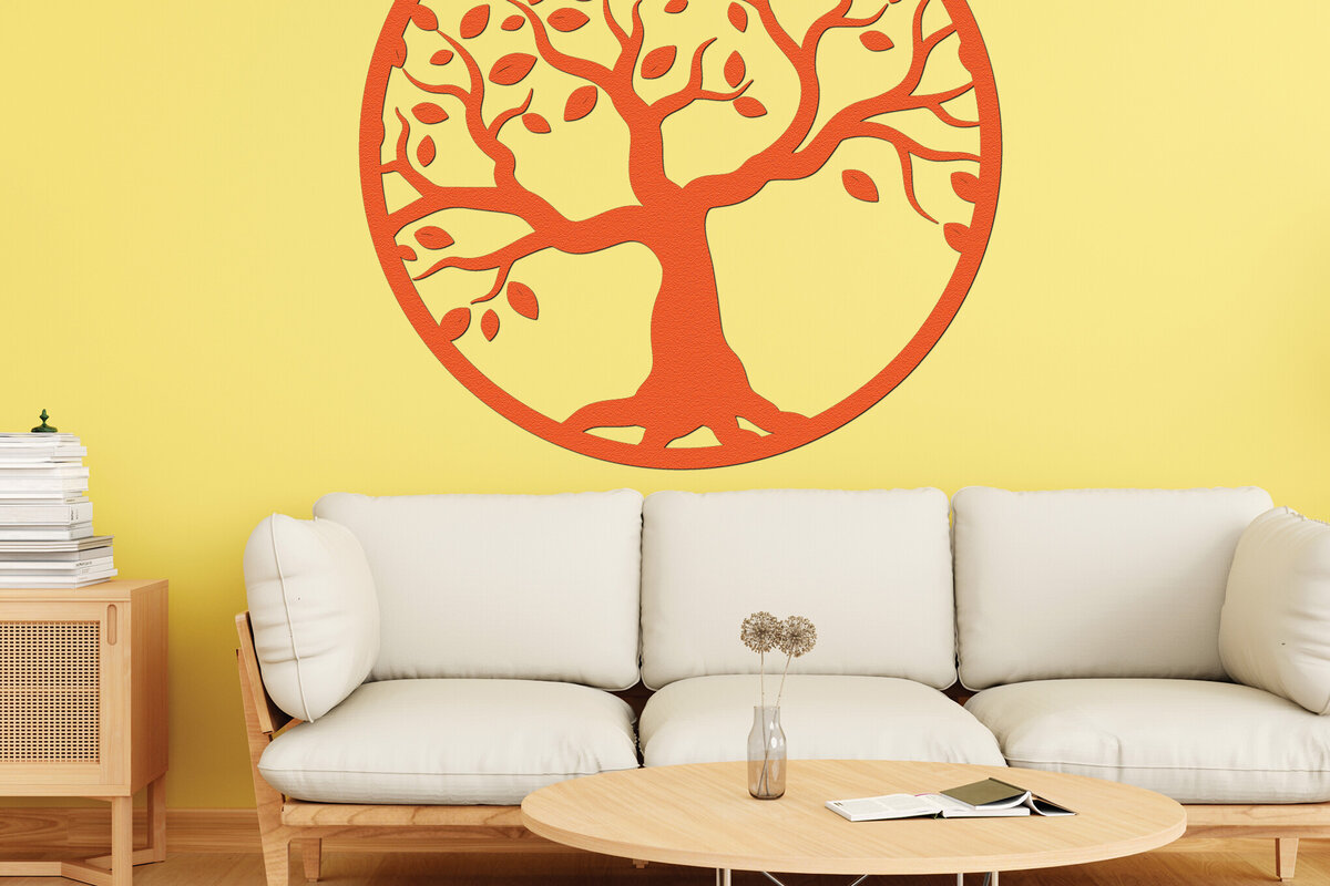 Intra απο ξύλο plywood 3mm-4mm πάχος –  κοπής χαρτιού με λέιζερ κλαδιά δέντρων 2 Δίασταση  20x20 cm INTRAFABR-77298010