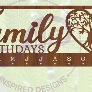 Intra απο ξύλο plywood 3mm-4mm πάχος – Σετ ημερολογίου δέντρου Cut Laser Δίασταση  20x20 cm INTRAFABR-68402057