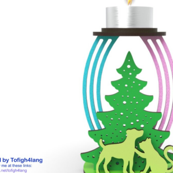 Intra απο ξύλο plywood 3mm-4mm πάχος – Χριστουγεννιάτικο κερί δέντρου, Δίασταση  20x20 cm INTRAFABR-79567352 - Image 4